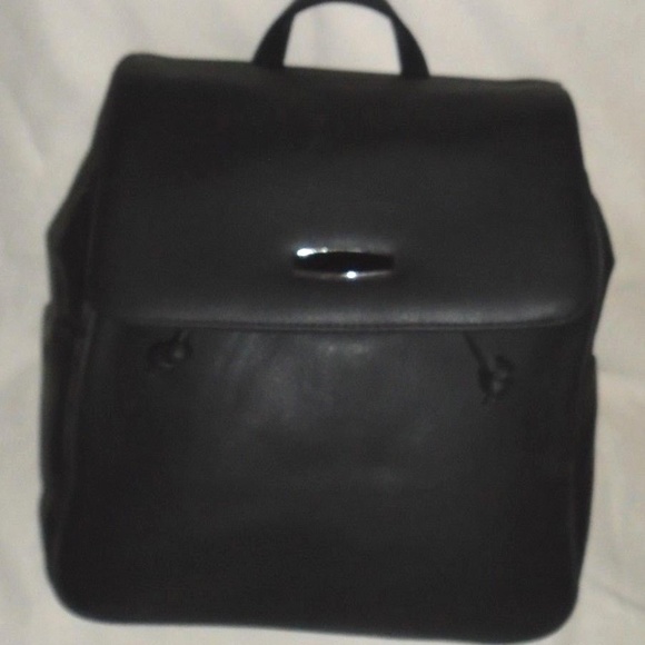 Vintage Rare Black Drawstring Backpack Purse main image 9